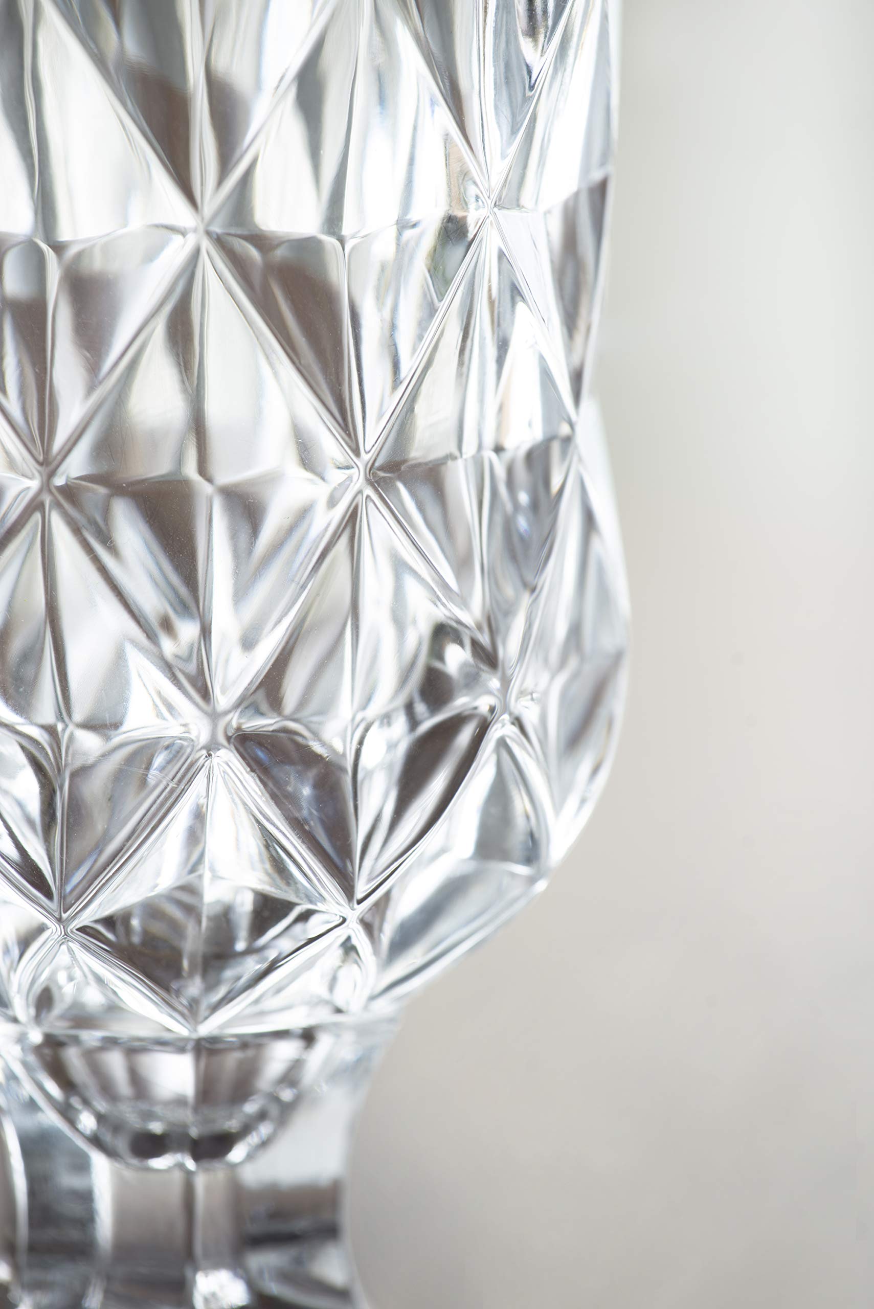 青白金色ダイヤモンド模様花瓶 7号花瓶（瓢形） 盛金青粒宝相華二重唐草紋 [ 三代 仲田錦玉 ]